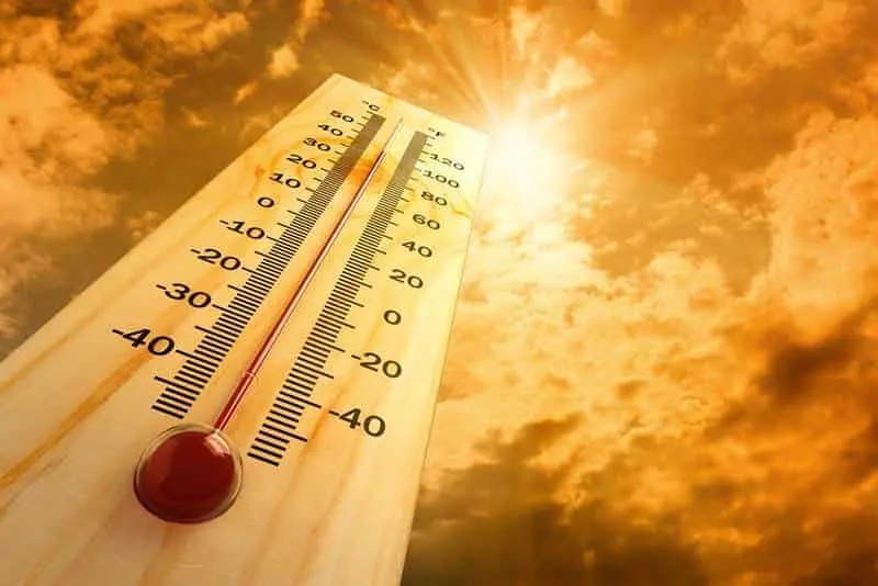 Termómetro podría alcanzar los 45°C