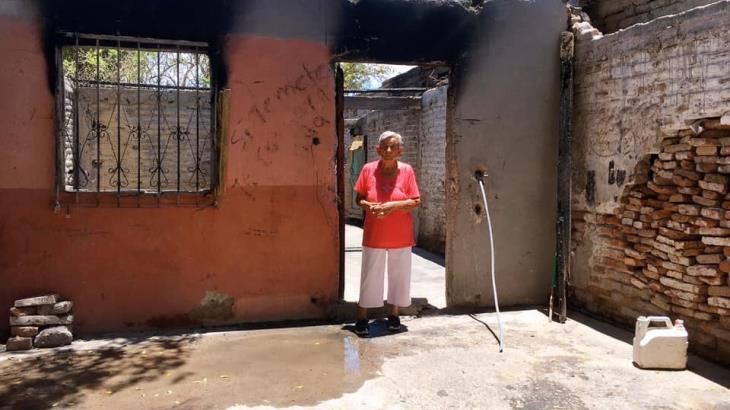 Abuelita pierde su hogar por incendio