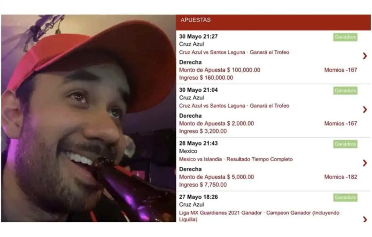 El youtuber Werevertumorro, gana 186 mil pesos, tras apuesta de Cruz azul