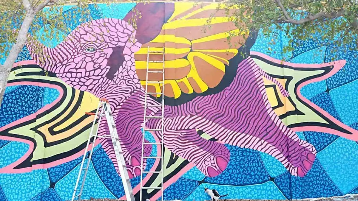Nuevo mural da color a plaza Villa Fontana