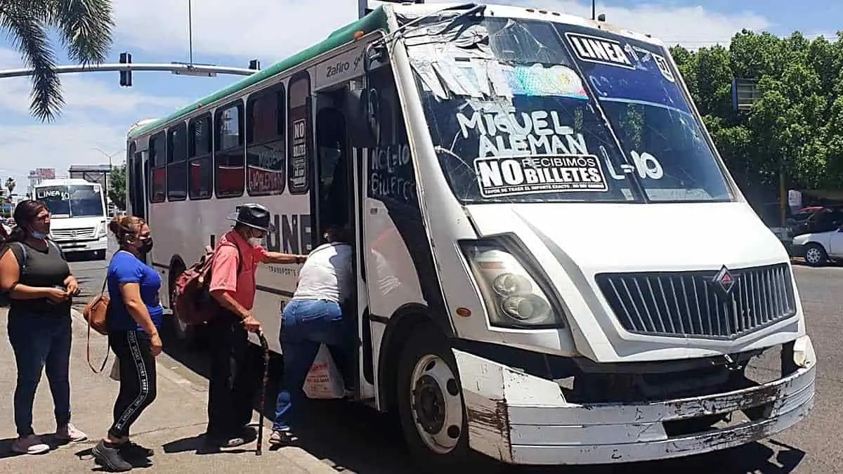 Pésimo servicio de camiones urbanos en Ciudad Obregón