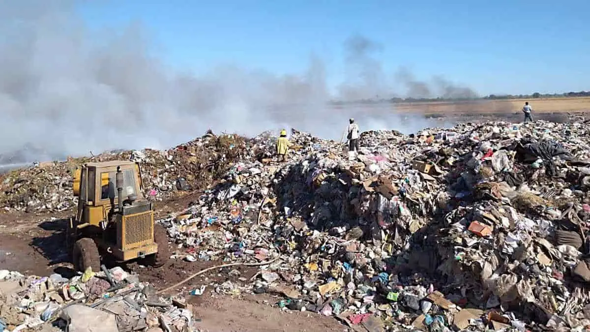Arde el Basurón de Huatabampo