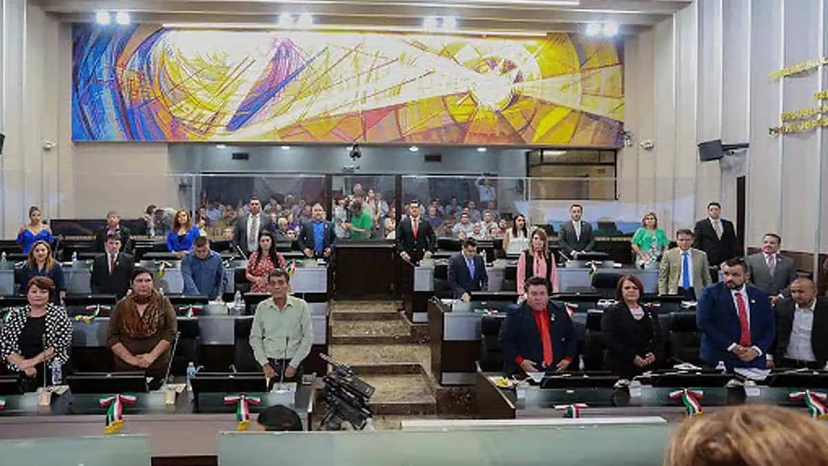 Las diputadas en el Congreso