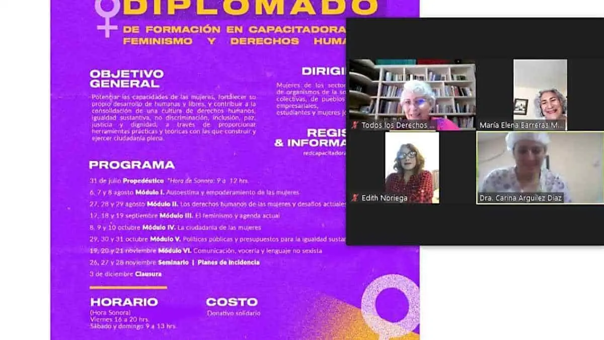 Brindarán diplomado sobre feminismo y derechos humanos