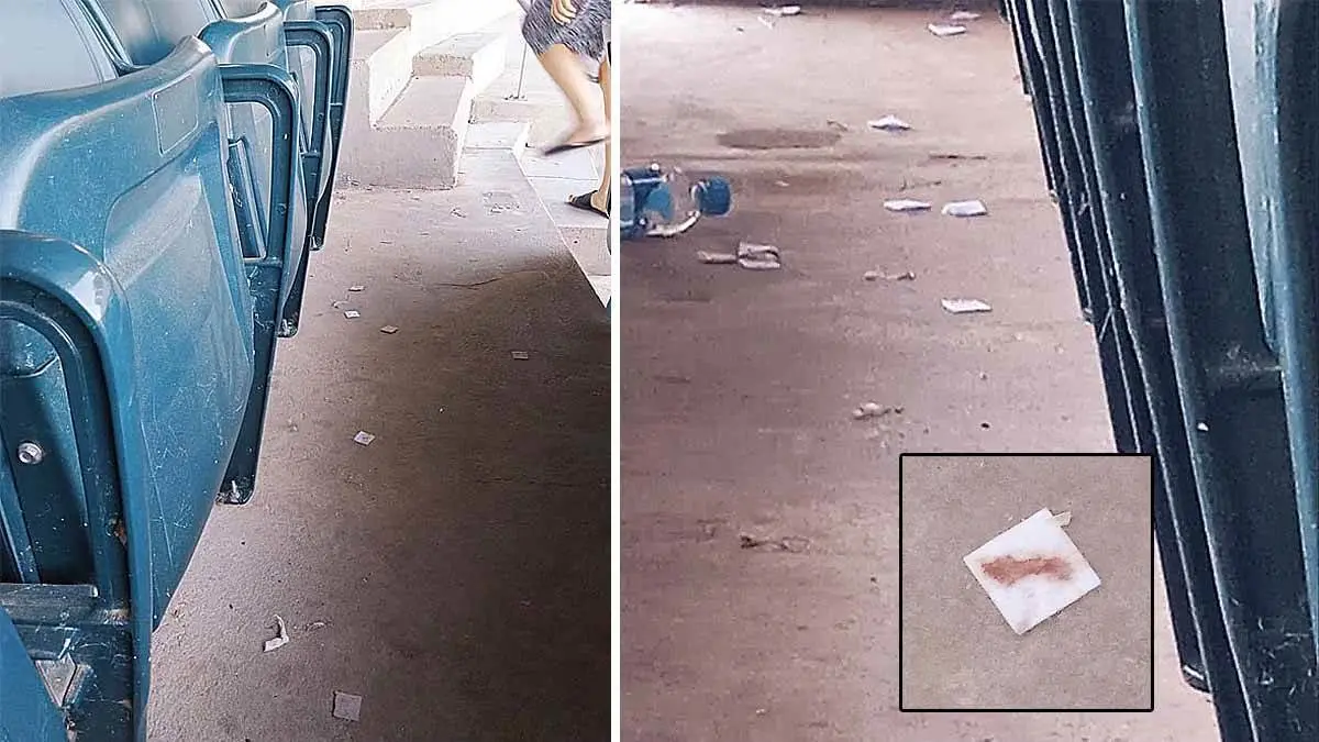 Falta limpieza en centros de vacunación