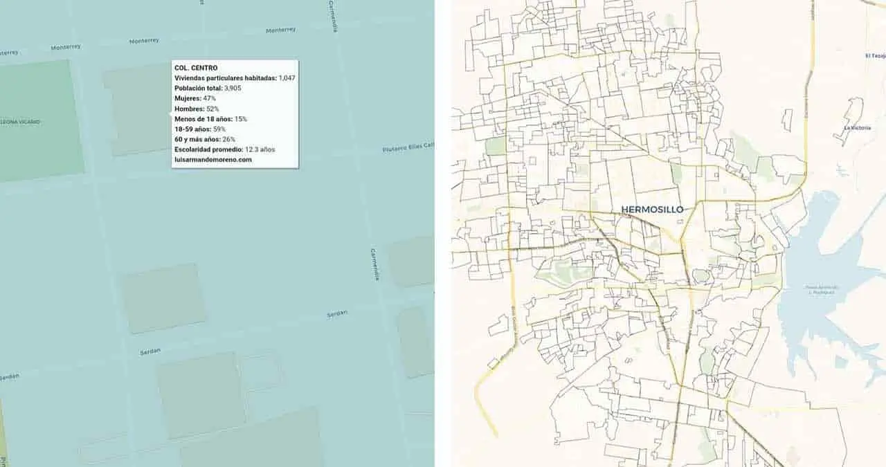 Crea mapa interactivo de colonias capitalinas