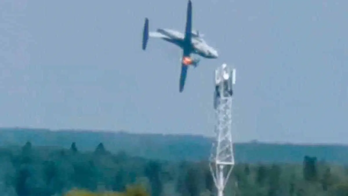 VIDEO. Se estrella avión militar; muere la tripulación