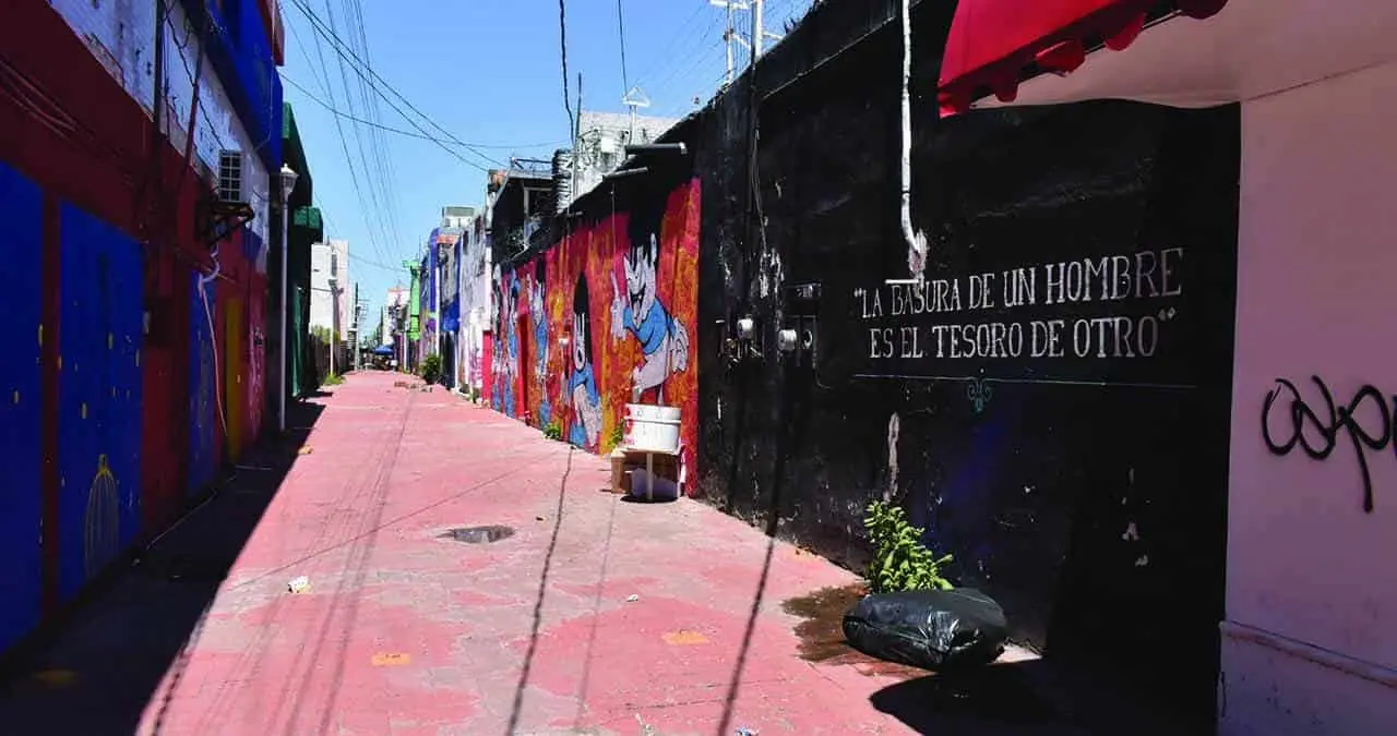 Callejón del arte está abandonado
