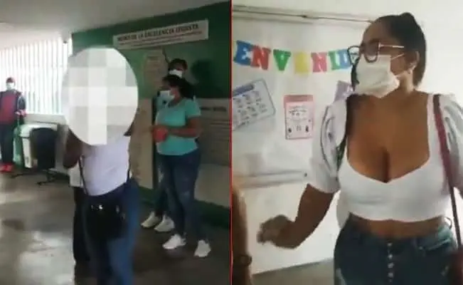 VIDEO. Niegan entrada a escuela a madre de familia por su vestimenta