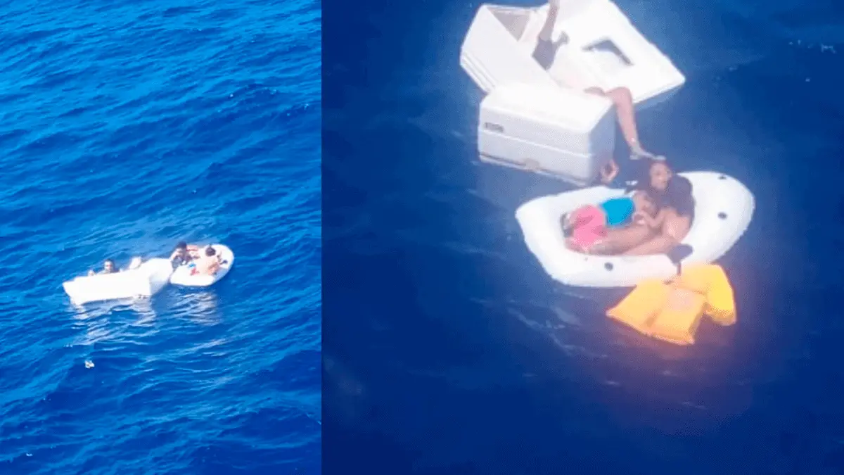 Fuerte imagen: Niños flotan en el mar abrazados de su madre muerta