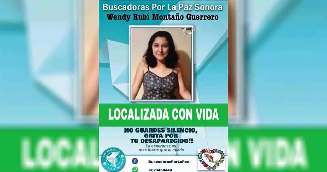 Localizan con vida a Wendy Rubí