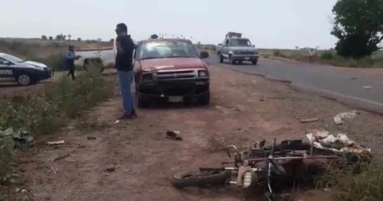 Muere motociclista tras choque en el Valle del  Yaqui