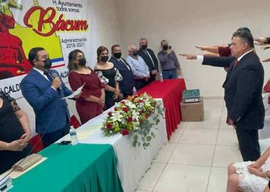 Rinde protesta Serge Enríquez Tolano como alcalde de Bácum