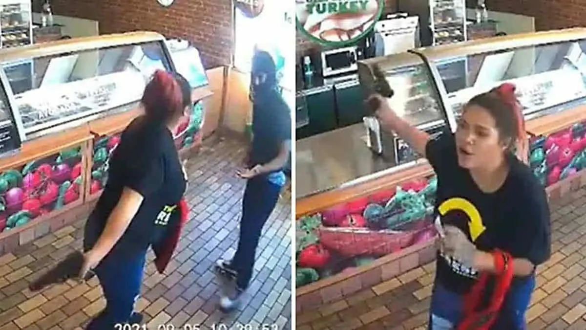 VIDEO. Defiende negocio de asaltante y la premian con despido