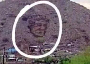 Aparece misterioso rostro en cerro de Baja California Sur