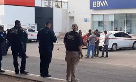 Hombre resulta herido tras un intento de asalto bancario