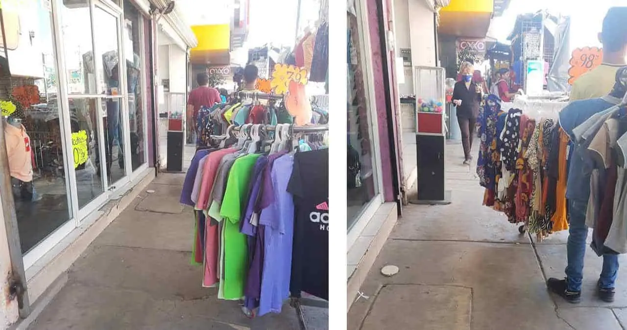 Invaden banquetas vendedores móviles