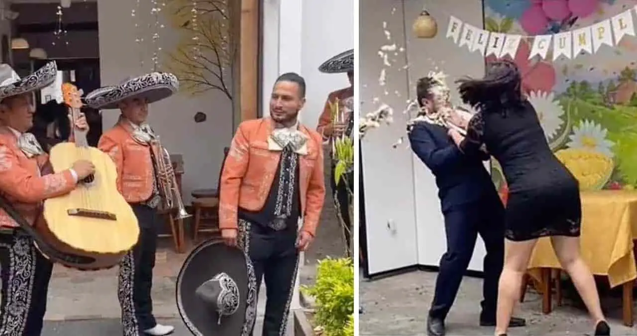 VIDEO. Quería sorprender a su novia, pero el sorprendido fue él