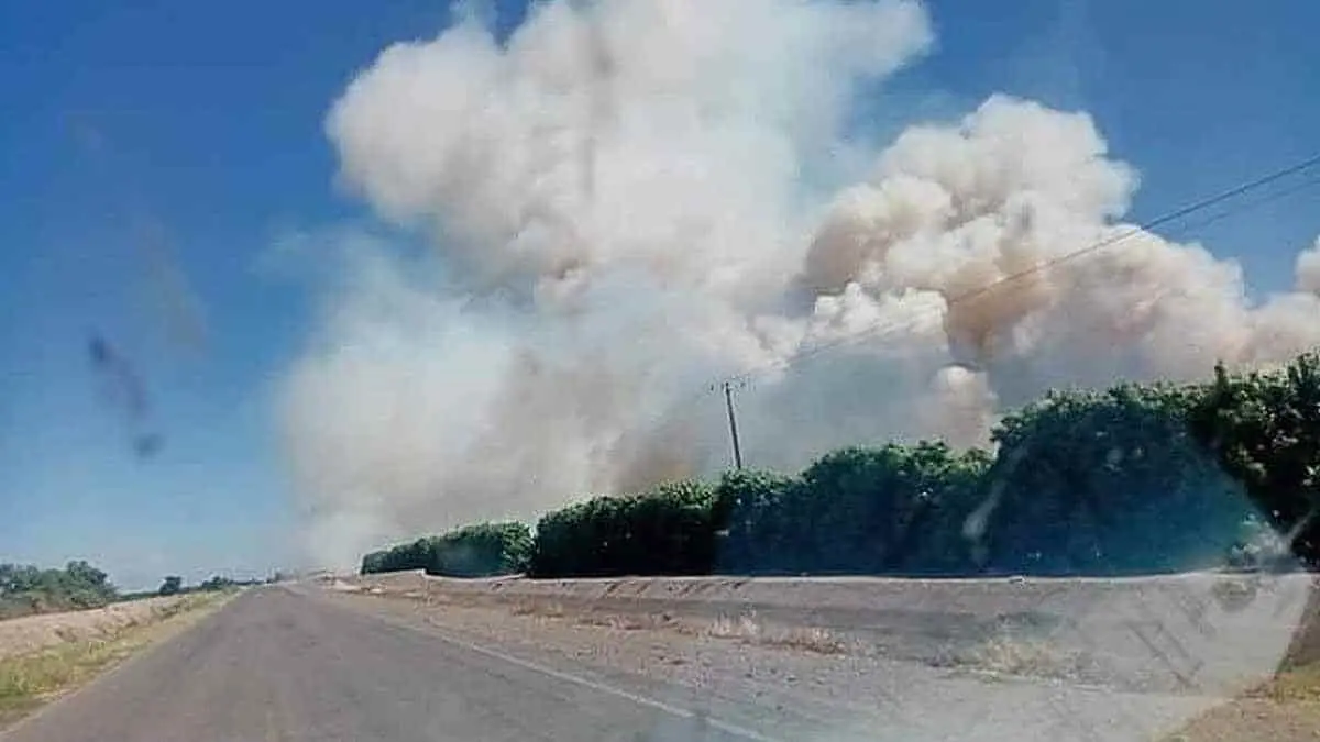 Queman espárrago y el humo invade San Ignacio Río Muerto