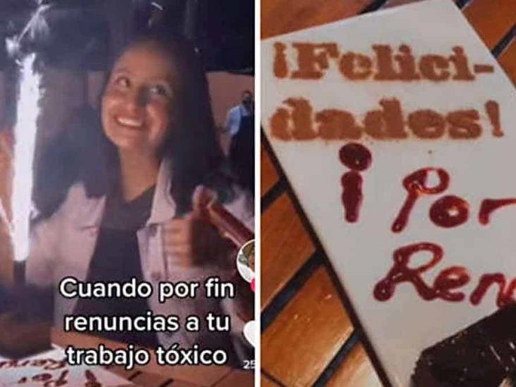VIDEO: Pone fin a su tóxico trabajo y lo celebra en familia VIDEO: Pone fin a su tóxico trabajo y lo celebra en familia