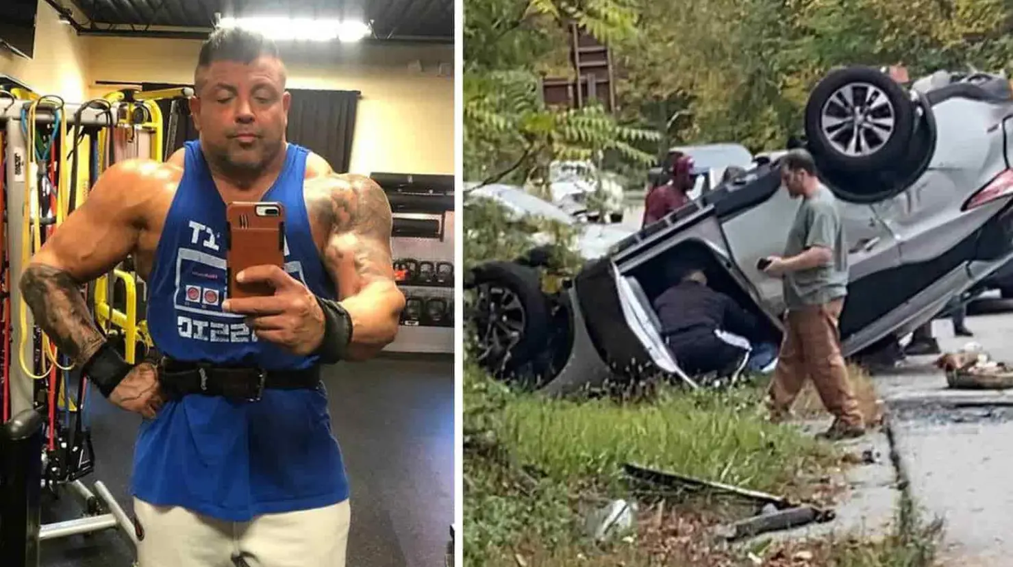 Video.- Fisicoculturista levanta un auto para salvar a una mujer