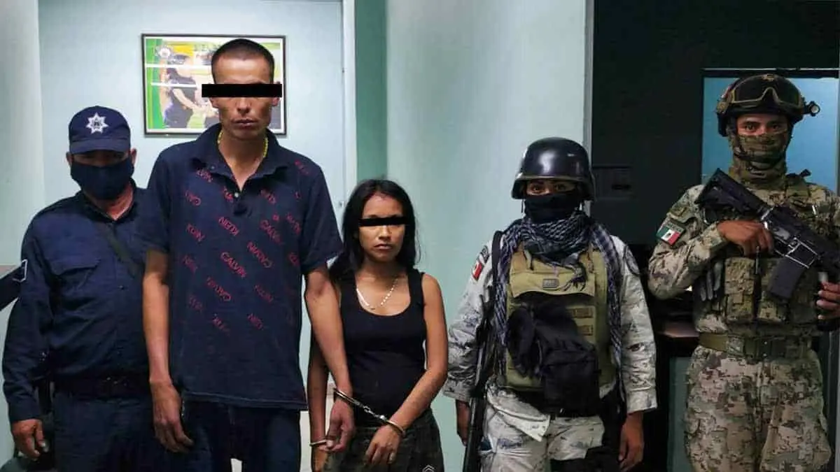 Capturan a pareja de presuntos tiradores en Cócorit