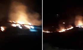 Incendio consume 8 hectáreas del Cerro del Bachoco