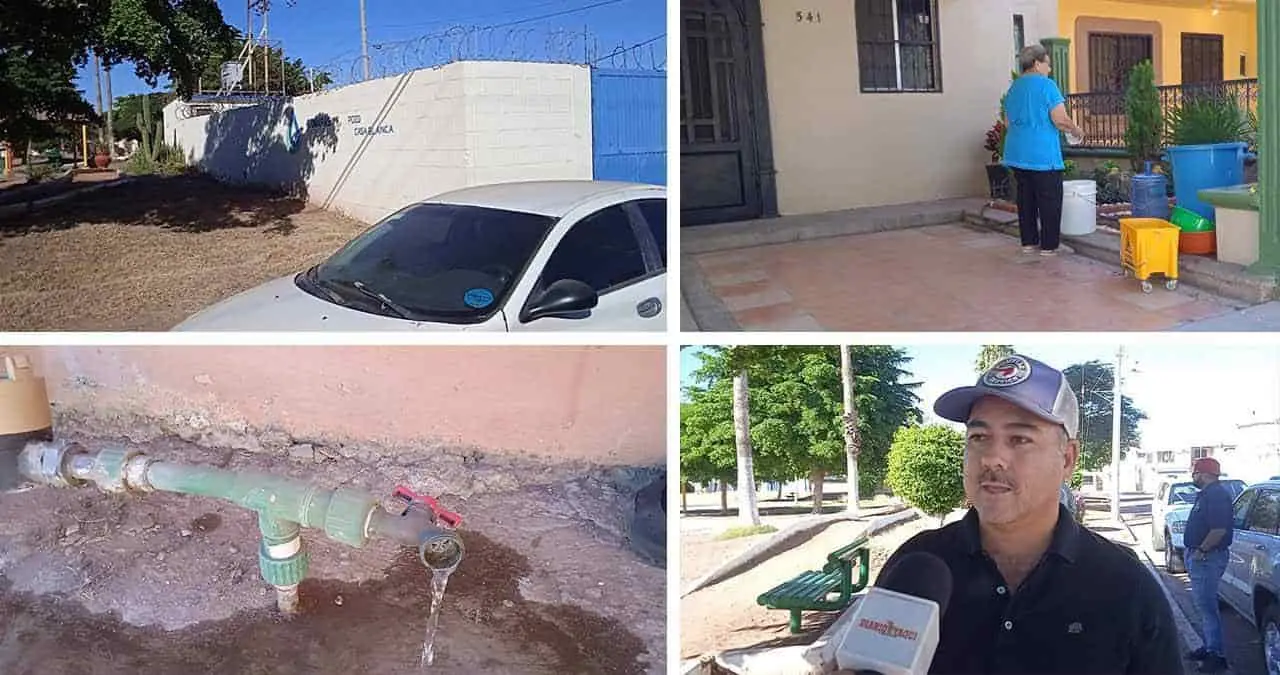 Se quedan sin agua nuevamente en Casa Blanca