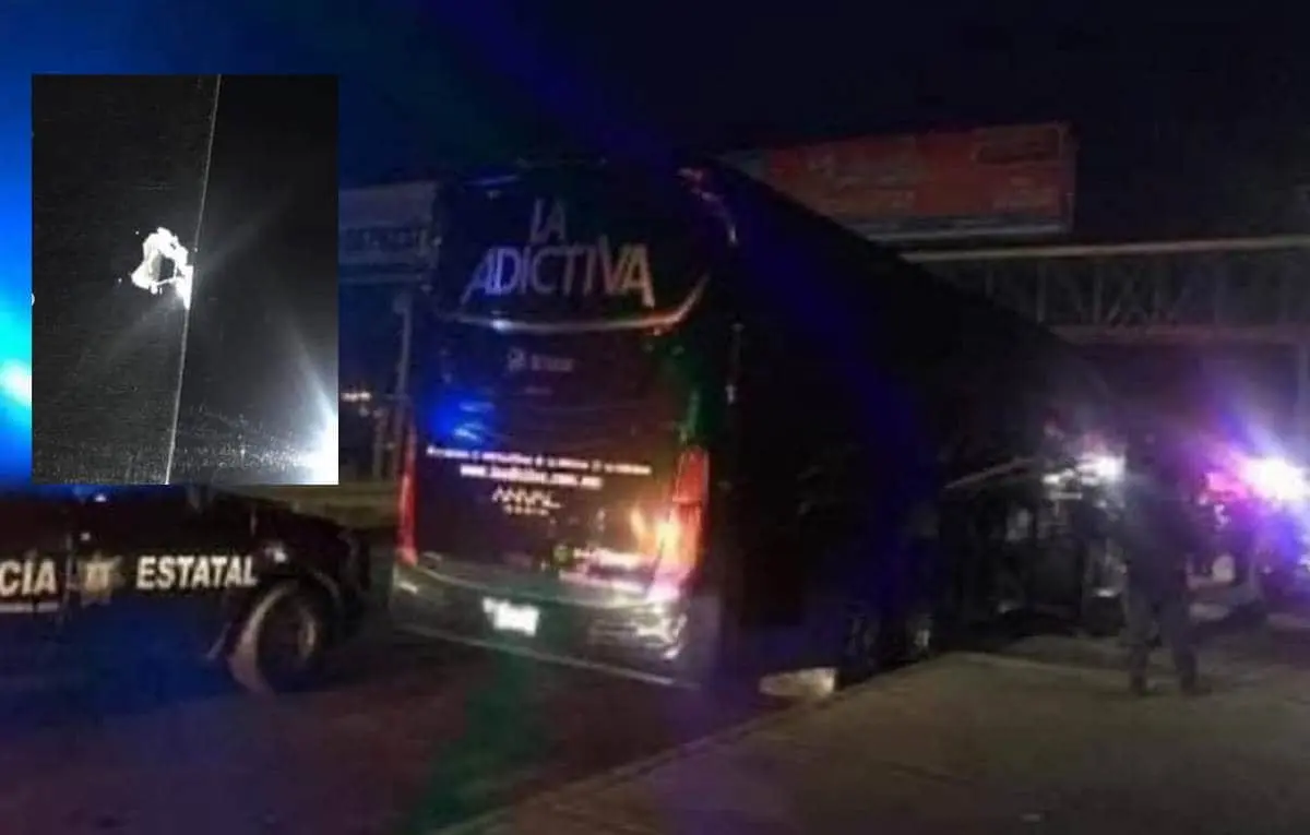 ¡Cumplen amenazas! Balean autobús de Banda Adictiva