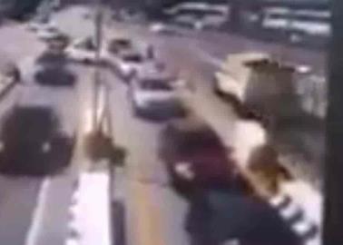 Video. Momento justo del accidente en la México-Puebla