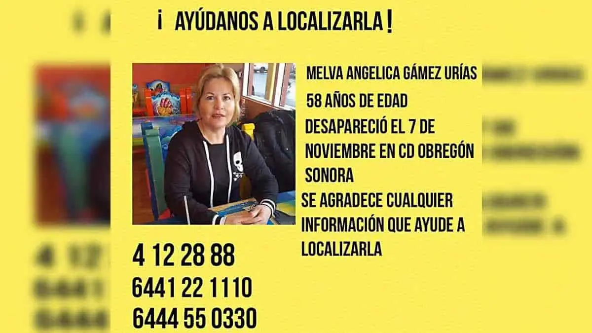 Piden apoyo para localizar a mujer desaparecida