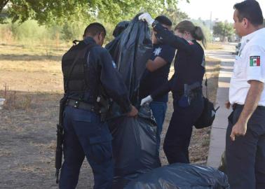 Cambian las armas por bolsas de basura