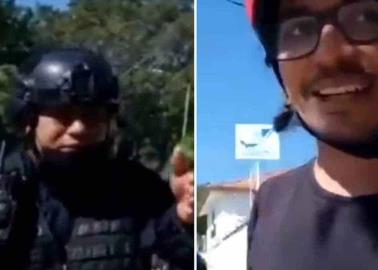 VIDEO: Policías detienen a ciclista por exceso de velocidad