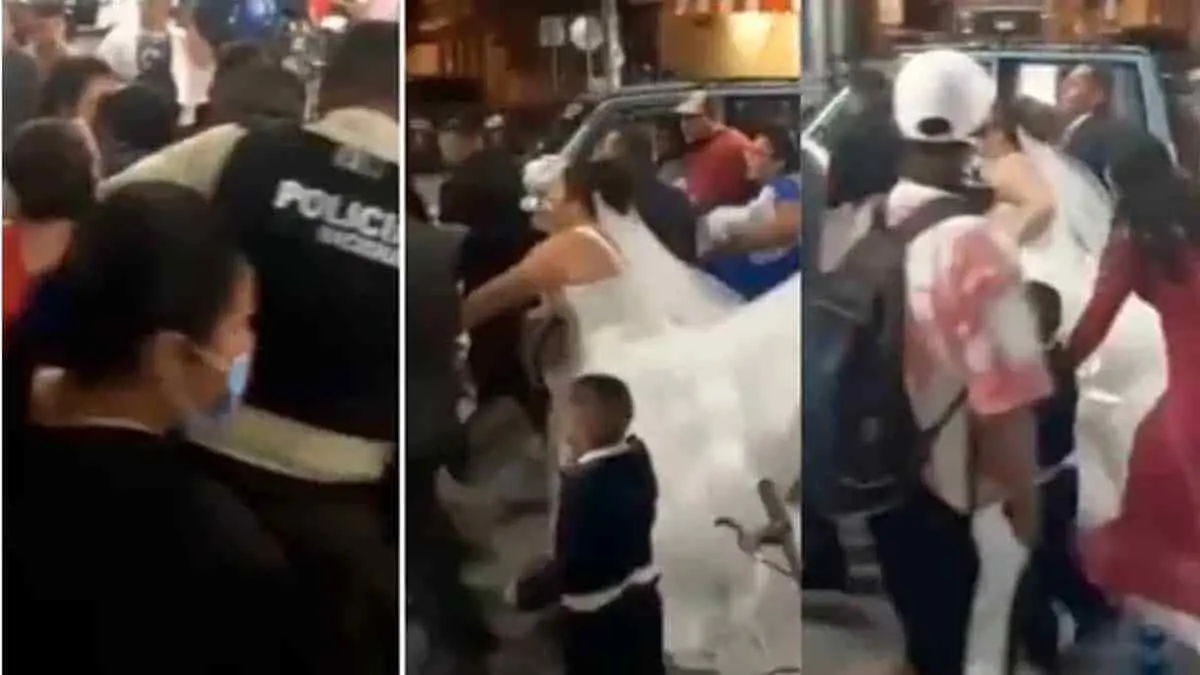 VIDEO.Lo arrestan el día de su boda por deber pensión alimenticia