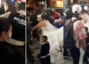 VIDEO.Lo arrestan el día de su boda por deber pensión alimenticia