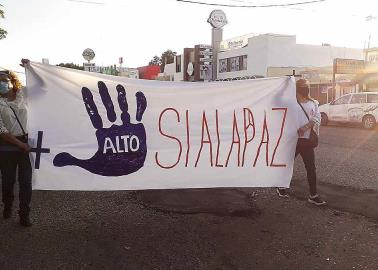 Mujeres marchan por la paz en Ciudad Obregón