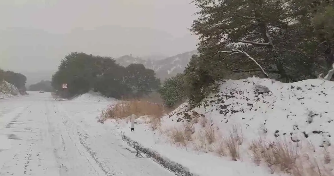 Continuarán las nevadas en zona serrana