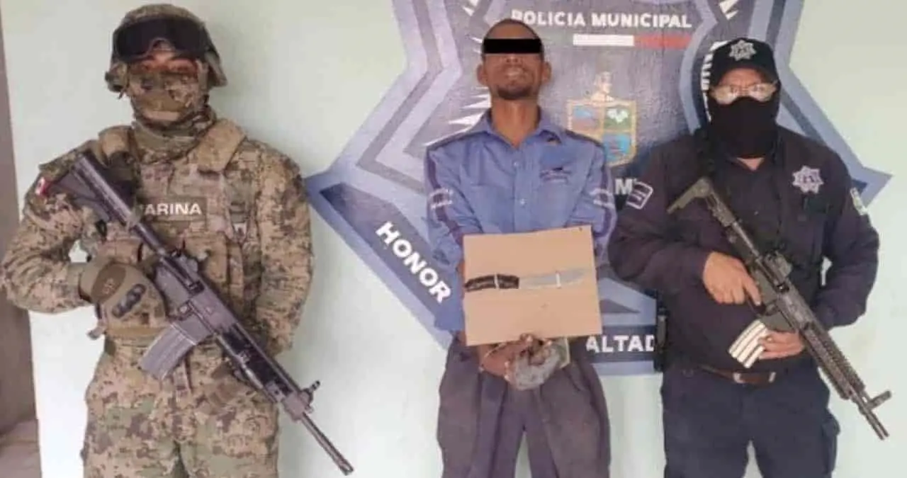Lo detienen con arma blanca en la Bella Vista