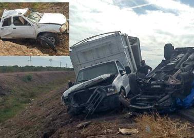 Aparatoso accidente deja tres heridos