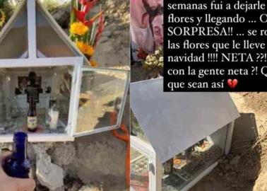 Novia de Octavio Ocaña denuncia robo en el sitio donde murió