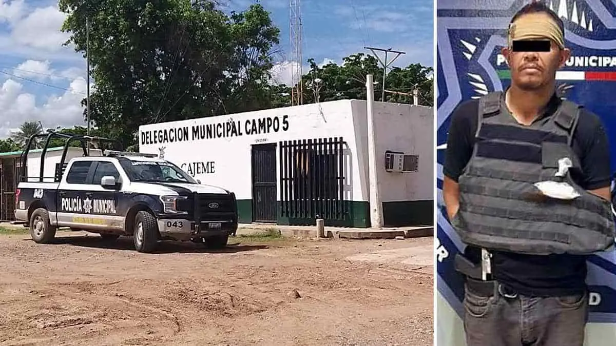 Detienen a presunto gatillero en el Campo 5