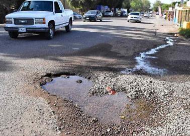 Enorme fuga de agua potable en Cócorit