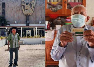 Con 110 años, es el extrabajador de IMSS más longevo