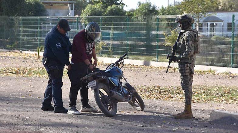 Marinos y municipales realizan barridos de vigilancia en Cajeme