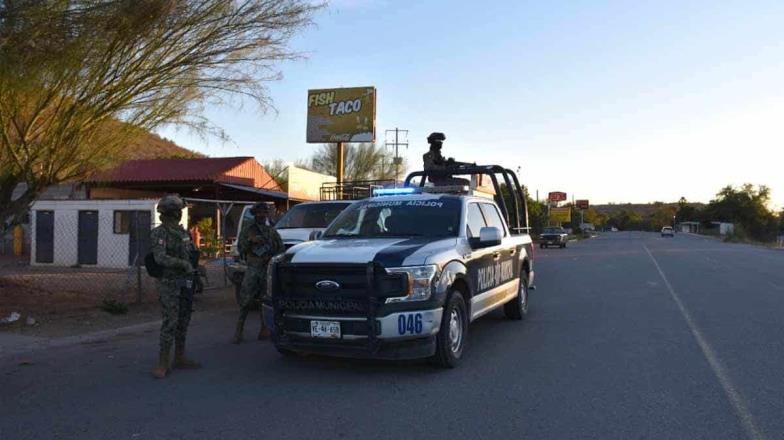 Marinos y municipales realizan barridos de vigilancia en Cajeme