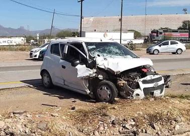 Choca con tráiler en la México 15