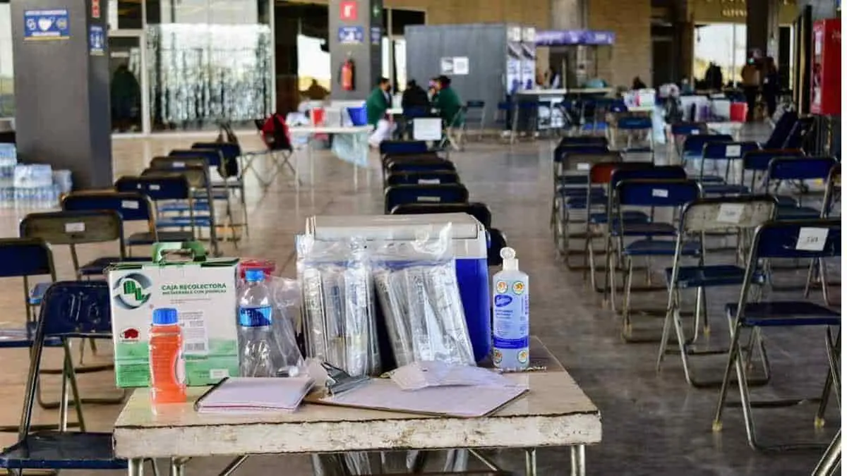 Casi vacío el operativo de vacunación en Cajeme