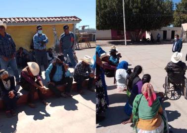 Se manifiestan yaquis en Palacio Municipal de SIRM