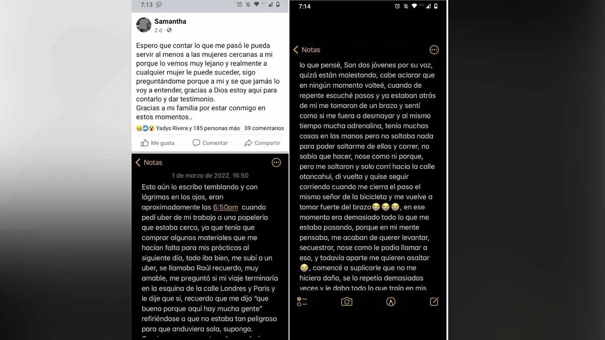 Impotencia y miedo: joven relata intento de "levantón"