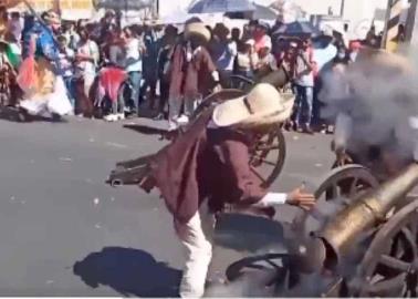 VIDEO. Pierde la mano al explotarle cañón durante carnaval